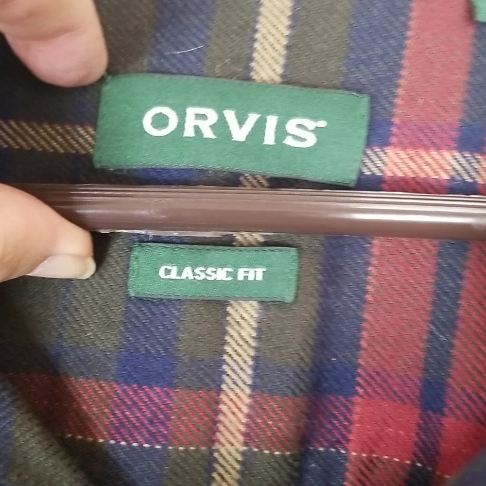 Mens Orvis Flannel Shirt Classic Fit Sz XLARGE - Picture 3 of 7